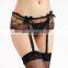 Beautys Love New Arrival See Through Sexy Garters Set Wholesale Lace Sexy Garter Belt Lingerie For Women