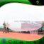 Promotional Purpose Clear Inflatable Helium Blimp With Banner, Banner Hanged Airship Balloon
