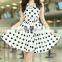 Ladies Polka Dot Dresses Retro Polka Dot Party Dress For Girls