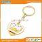 Custom embossing Venezia souvenir heart keyring metal keychain