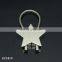 Five-Pointed Star Shape Stainless Steel Wire Rope Zinc Alloy Metal Keychain