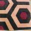 Black Red And Orange Rugs Wool And Nylon Hand Made Living Room Geometric Area Rug