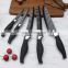 Sawtooth non stick black kitchen knife set