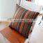 i@home Without core ethnic style gilded striped linen print pillow cushion cover for sofa