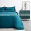 Modern 100% Microfiber Water Wash Cotton Solid color Hotel Bedding Duvet Cover Set