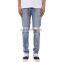 DiZNEW Hot Wholesale Custom Distressed Blue Jeans pants models for men