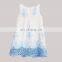 2019 summer Baby Girl Embroidery Hollow Dress Kids Summer Cotton Pineapple Dresses 1-7 years free ship