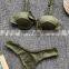 2019 New arrivals army green brazilian flag bikini swimsuit 2 pcs bikini swimwear set