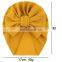 0-4years Baby knitted Knot Turban hats Kids Girls Stretchy Beanie Hat Headwear Baby Hair Accessories 30colors