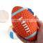HQP-WJ113 HongQiang Hot style dog toy latex rugby ball tennis dog bite voice ball pet toy