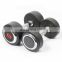 Round Rubber Coated Fixed Weights Dumbbells High Quality Body Fitness Pro-Style Rubber Dumbbell