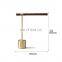 Amazon Hotel operated Up Nordic Luxury bedside lamp gold metal wooden table lamp decorative for home