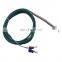 1.5m tf/pvc cable for thermocouple J Temperature Sensor with M6/spring thread probe