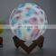 8-20cm 3D printing creative novelty gift moon desk table lamp with remote control