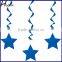 Metallic Dangling Silver Star Swirls /Silver Star Hanging Decoration /Wall Decoration SD057