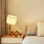 Table Lamp Solid Wood Storage Bedroom Bedside Table Light Folding Nordic Read Lights for Home Decoration Kids Desktop Desk Lamp