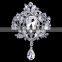 wholsale fashion silver gold crystal rhinestone diamond pearl acrylic animal mini brooch