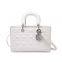 Net red embroidered line Diana Bag Messenger women's bag women's 2021 New Retro handbag leisure, simple and fashionable