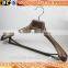 YY0541vintage wide shoulder mens suit hanger with pants bar plastic suit hanger
