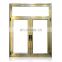 discount square meter price ready made steel hinges champagne color double pane glass and aluminum casement windows with architr