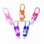 Cute Portable 30ML Plastic Empty Hand Sanitizer  Bottle  with Silicone Holder