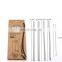 2022 New Arrival Wholesale Stainless Steel Christmas Eco Friendly Reusable Metal Drinking Straws