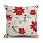 Factory Supply Red Wholesale New Year Gift Decorative Merry Pillow Case Christmas