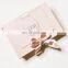 Collapsible cardboard folding gift packaging paper flip box magnetic blank box with customised cards