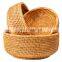 High Quality Rattan Bowls From Vietnam/ Handmade Rattan Fruit Basket Bowls Cheap Price