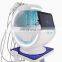 2022 Portable Ice Blue Ultrasonic RF Aqua Skin care  Dermabrasion oxygen Facial Machine with skin analysis system