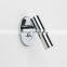 Chromed Thin Base H11mm Hotel Guest Room Headboard Wall Surface Mounted 3W LED Reading Wall Lamp Rotate