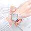 SINOBI Elegant Ultra Thin Lady Watch Shiny Pearl-shell Dial Roman Number Index Steel Mesh Belt Watch Quartz Silver Watch S9709L