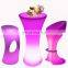 square stand up bar tables rgb colors glowing party nightclub sofas bar tables outdoor furniture