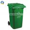 240L Street Trash Can Garbage Containers Waste Bin Plastic Dustbin With Wheels And Lid