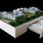 Architectural model of residential building