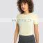 New Skin-friendly Basic Short Sleeve T-shirt Women Fitness Yoga Sports Crop Top Females Physical Training Gym Wear Tee