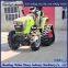 Tractor modification with anti sinking half chain track for stable and reliable swamp leveling