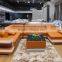 Golden New design quality modern cornere leather sofa for sale A826#