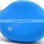 2015 Light blue Silicone zipper coin purses without any silk printing/ Small change purse