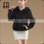 Factory direct wholesale price mink knitted fur jacket with hood zipper front