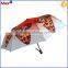 New design heat transfer printing butterfly design umbrella
