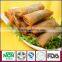 Frozen spring rolls with various vegetables