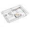 Clear Expandable Sectioned Acrylic Drawer Inside Organizer Divider or Acrylic Storage Tray With Multiple Compartments