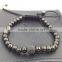 Newest Fashion beads man wrap bracelet and braided rope bracelet