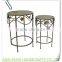 LC-76087 Set of 2 Metal Round Shape Flower Pot Stand