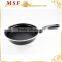 forged aluminum imitation black pressed aluminum nonstick fry pan with bakelite handle spiral bottom