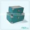Chic leather duffel bag leather cosmetic gift set packaging box