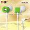 China products free sample cute and cool earphone for girls custom earphones in bulk