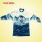 wholesale heat transfer/silk screen print polyester/cotton custom design fishing jerseys