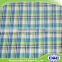 100% recycled cotton yarn dyed grid check fabric for girls dress shirt